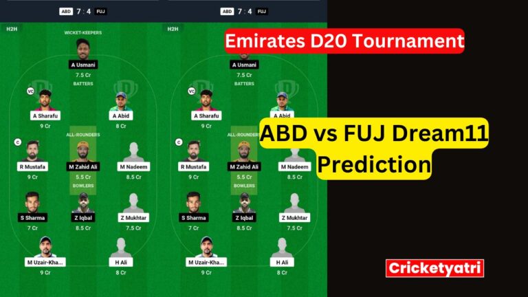 ABD vs FUJ Dream11