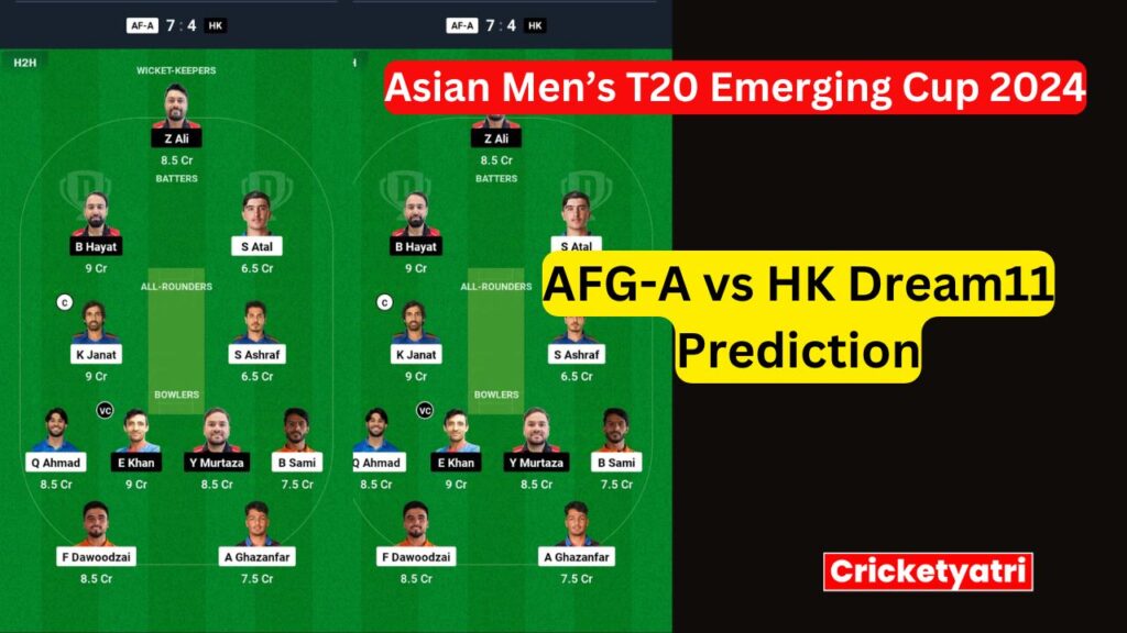 AFG-A vs HK Dream11