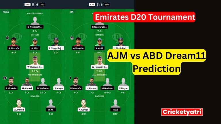 AJM vs ABD Dream11