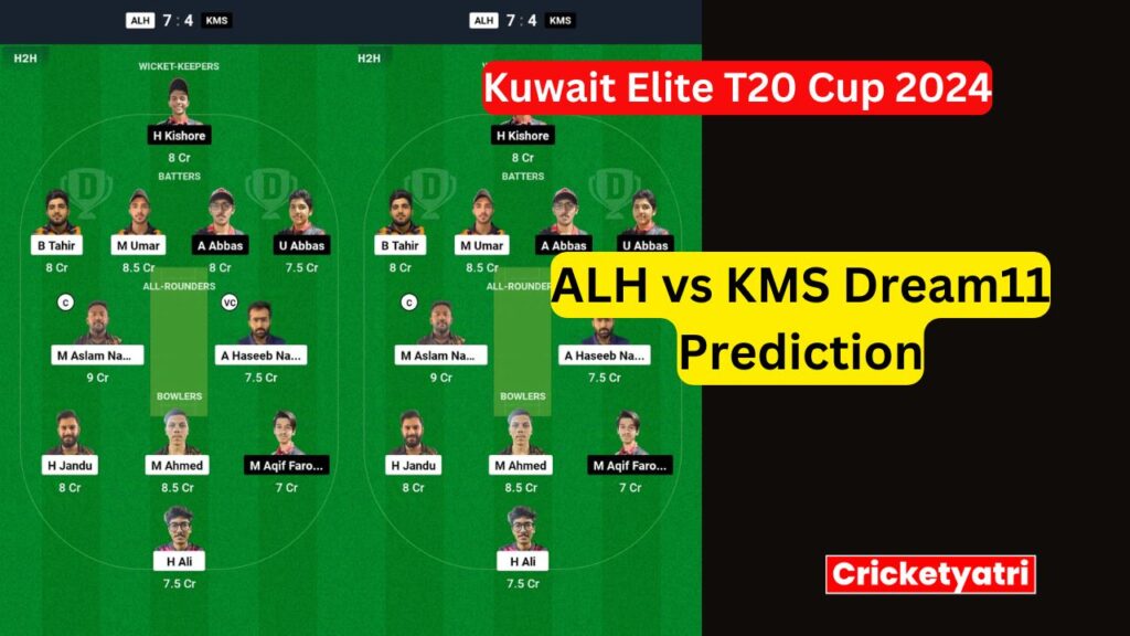 ALH vs KMS Dream11