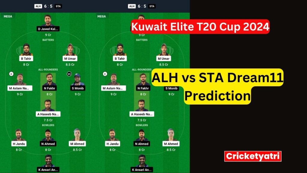 ALH vs STA Dream11