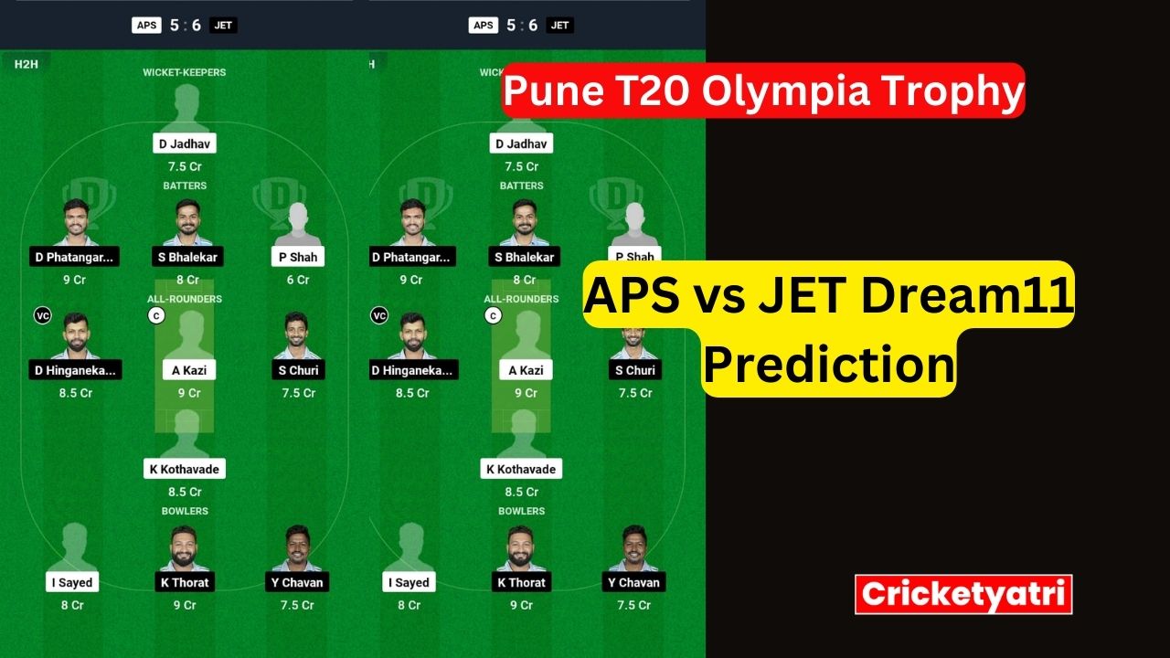 APS vs JET Dream11