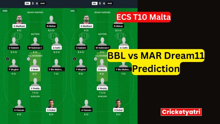 BBL vs MAR Dream11