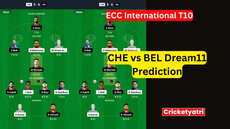 CHE vs BEL Dream11