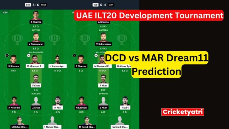 DCD vs MAR Dream11