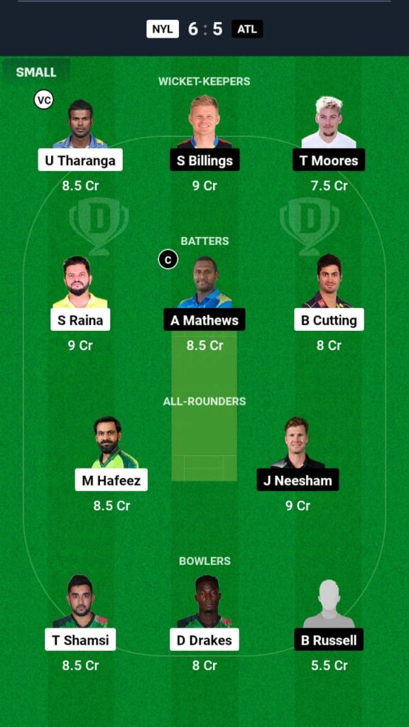 DL vs CHI Dream11 