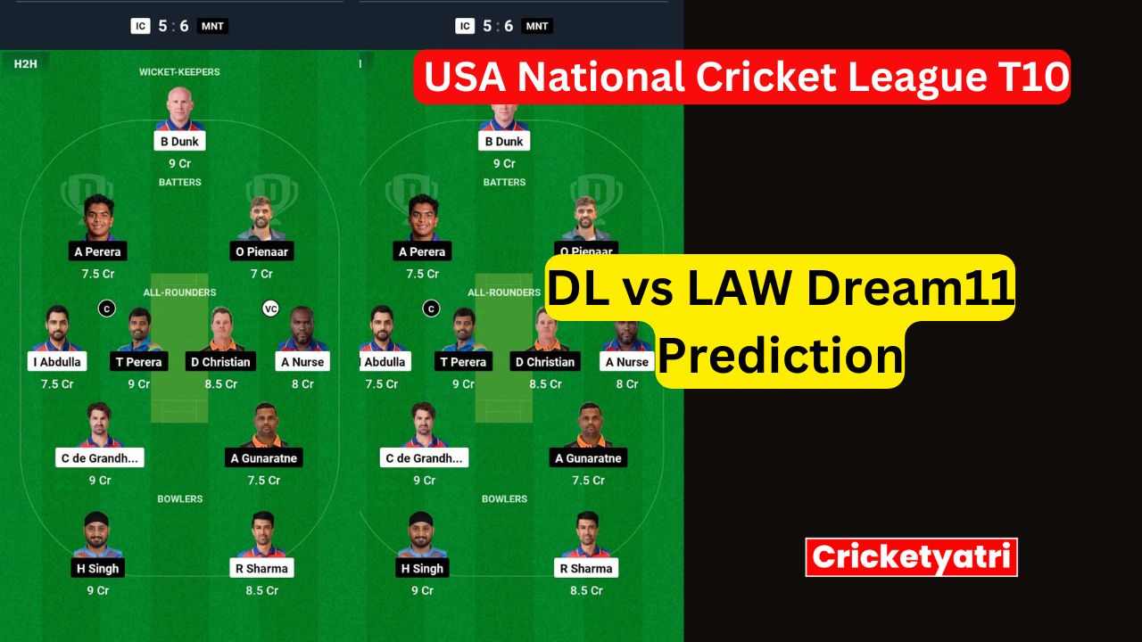 DL vs LAW Dream11