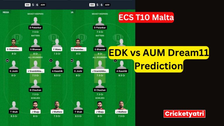 EDK vs AUM Dream11