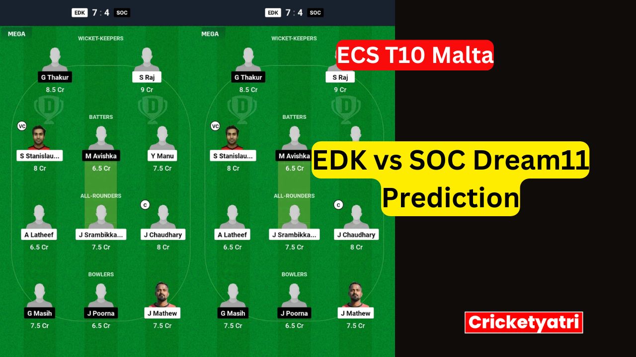 EDK vs SOC Dream11