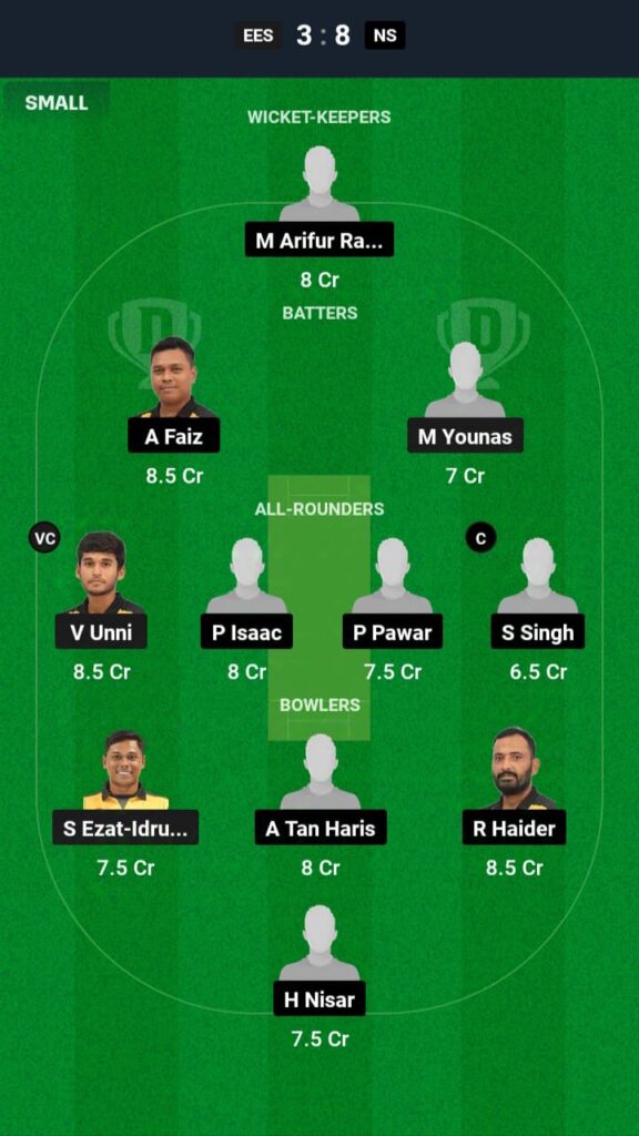 EES vs NS Dream11