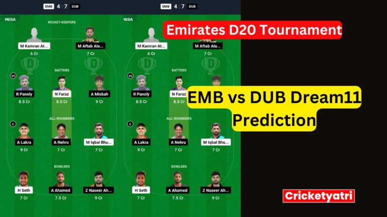 EMB vs DUB Dream11