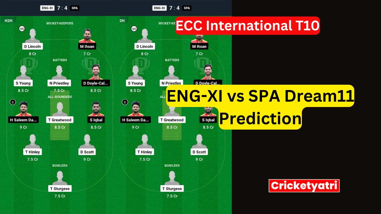 ENG-XI vs SPA Dream11