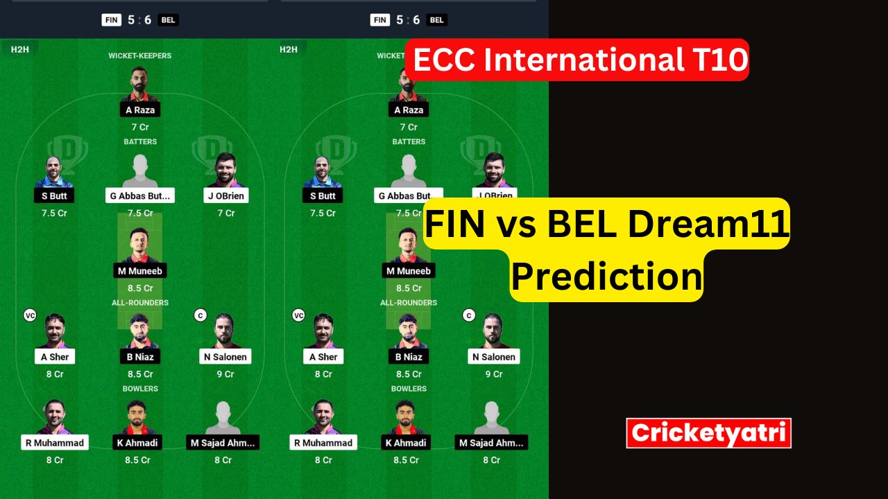 FIN vs BEL Dream11