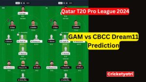 GAM vs CBCC Dream11