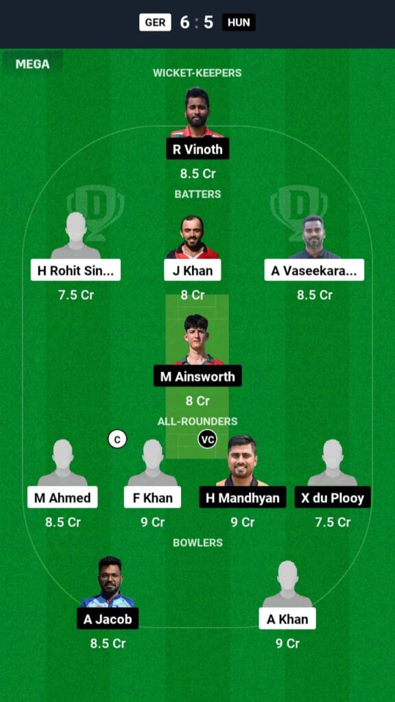 GER vs HUN Dream11