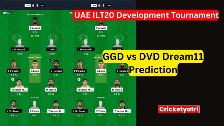 GGD vs DVD Dream11