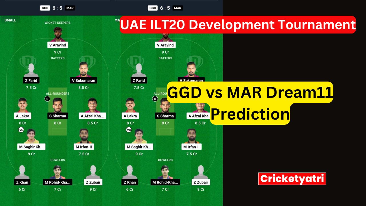 GGD vs MAR Dream11