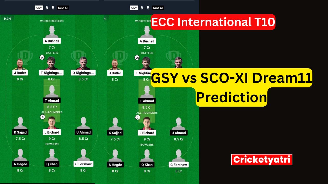 GSY vs SCO-XI Dream11