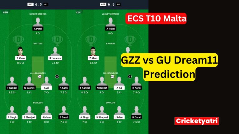 GZZ vs GU Dream11