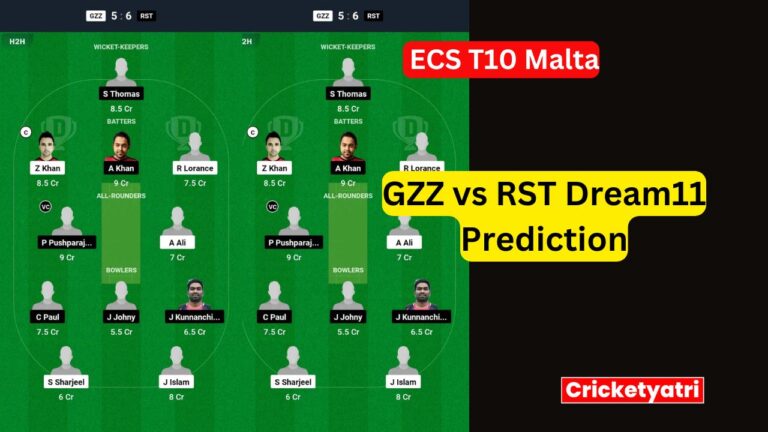 GZZ vs RST Dream11