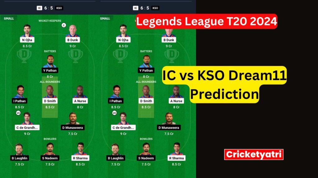 IC vs KSO Dream11