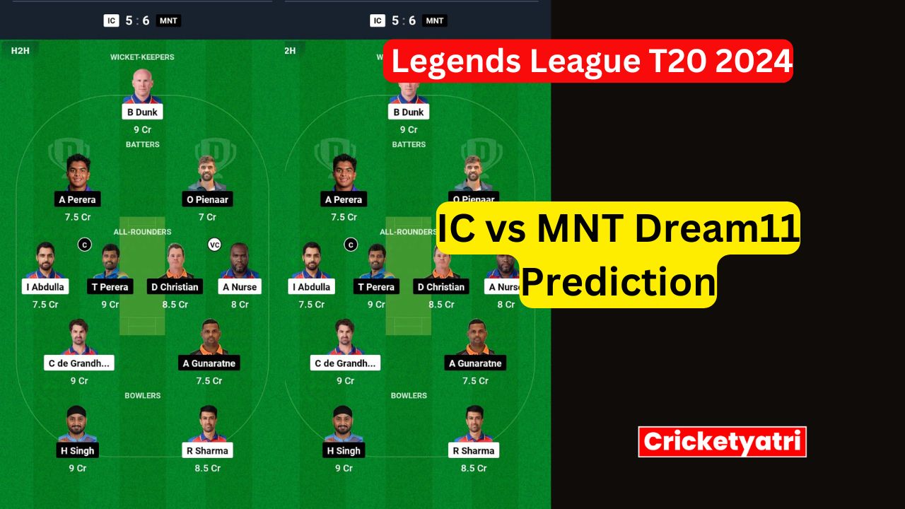 IC vs MNT Dream11