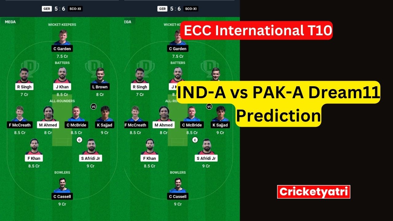 IND-A vs PAK-A Dream11