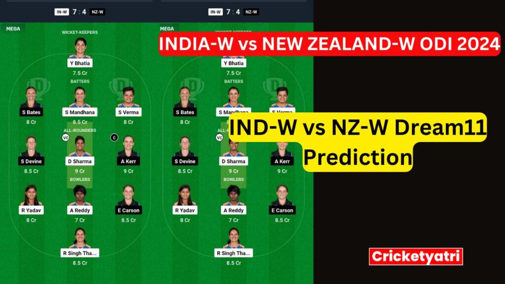 IND-W vs NZ-W Dream11