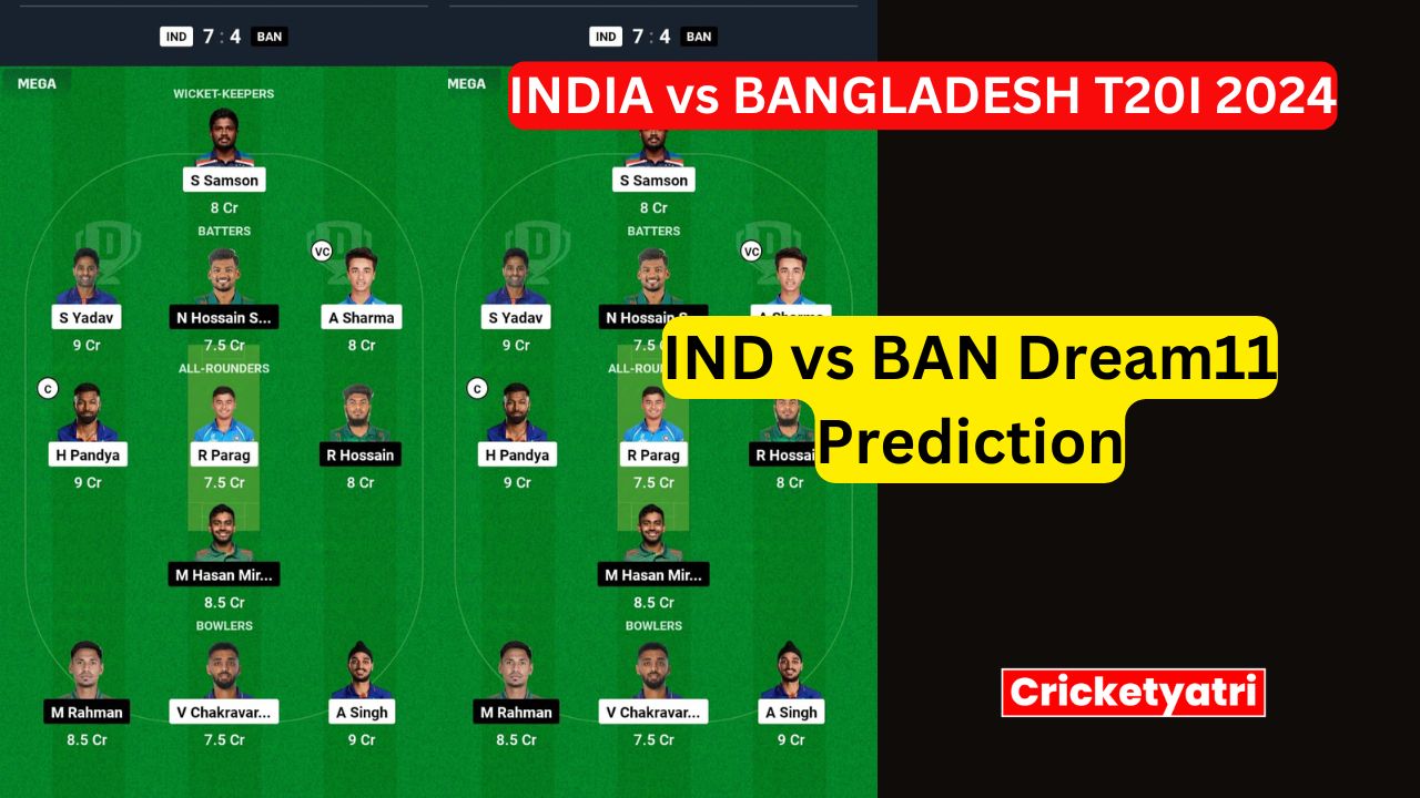 IND vs BAN Dream11