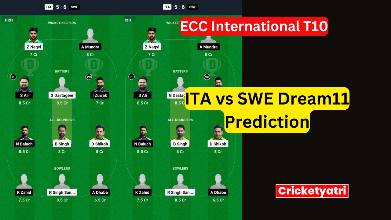 ITA vs SWE Dream11