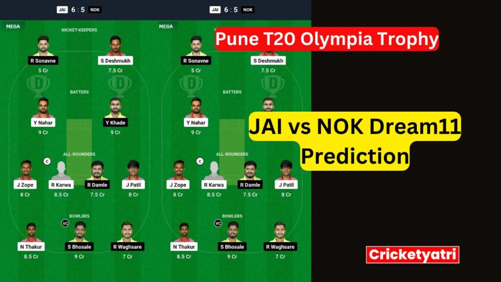 JAI vs NOK Dream11