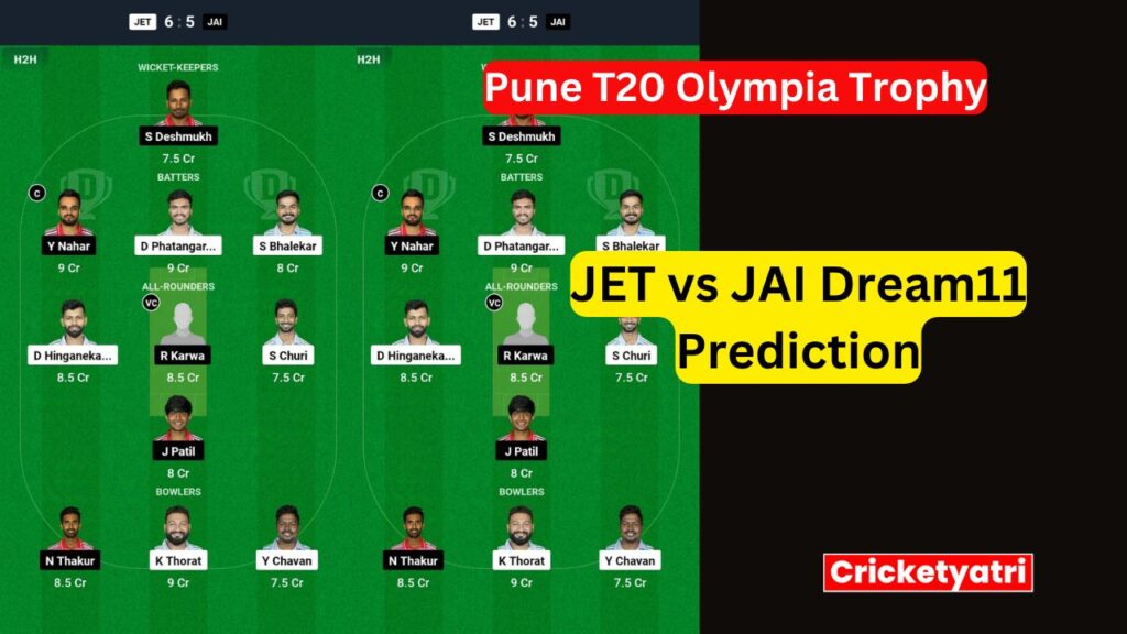 JET vs JAI Dream11