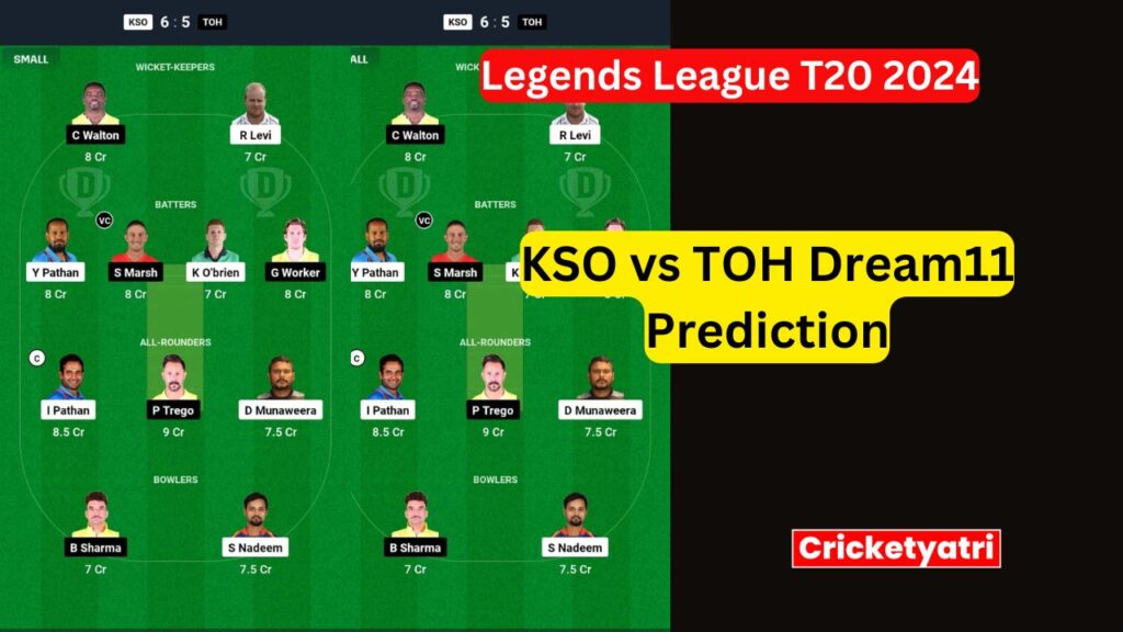 KSO vs TOH Dream11