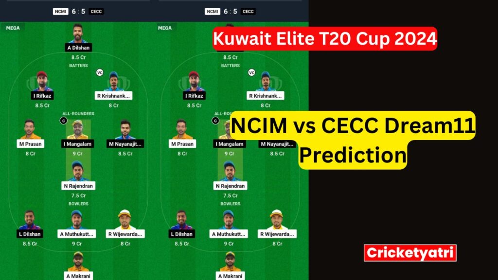 NCIM vs CECC Dream11