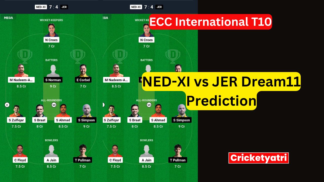 NED-XI vs JER Dream11