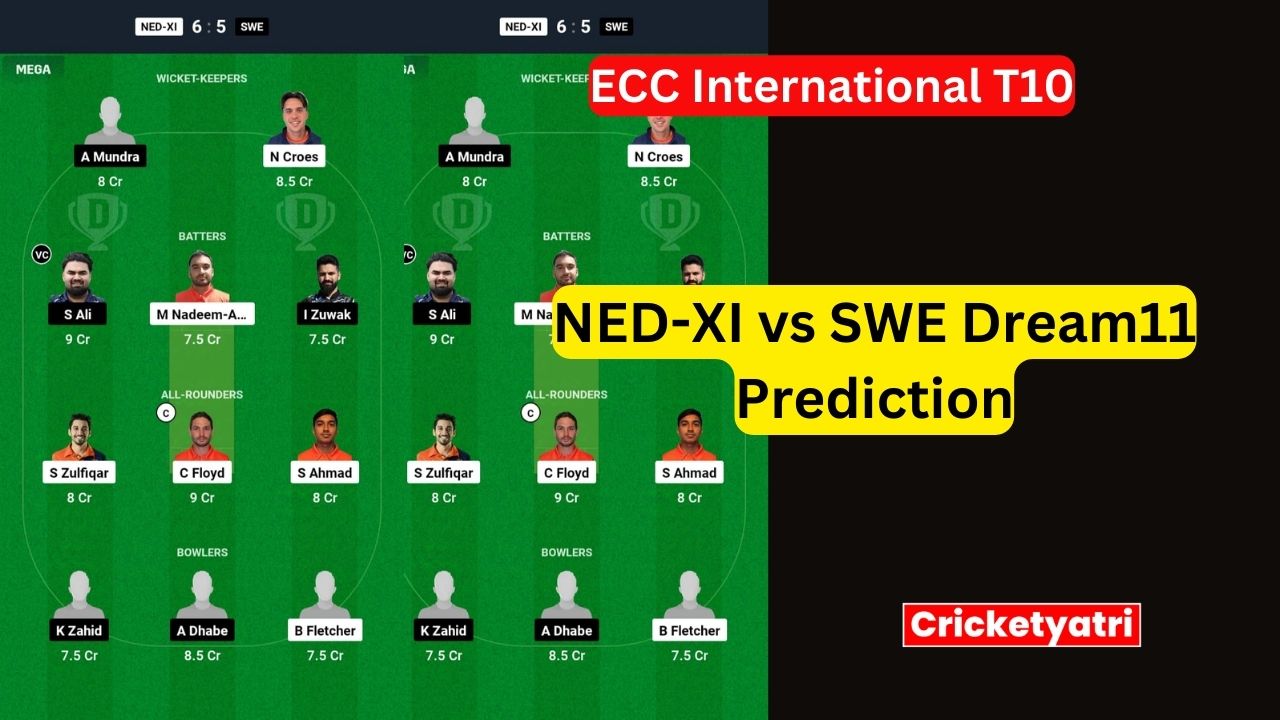 NED-XI vs SWE Dream11