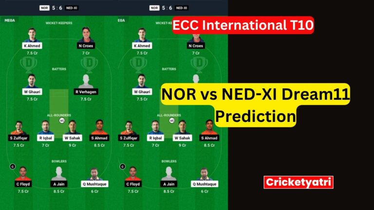 NOR vs NED-XI Dream11