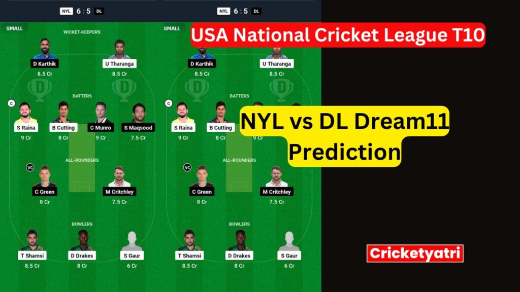 NYL vs DL Dream11