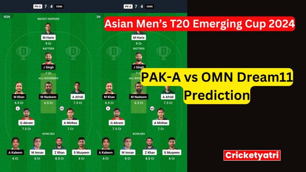 PAK-A vs OMN Dream11