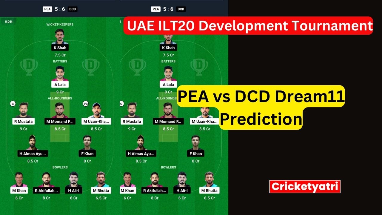 PEA vs DCD Dream11