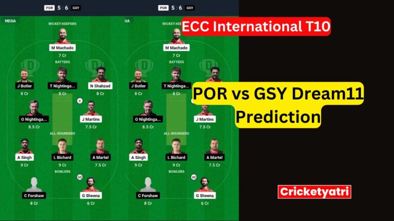 POR vs GSY Dream11