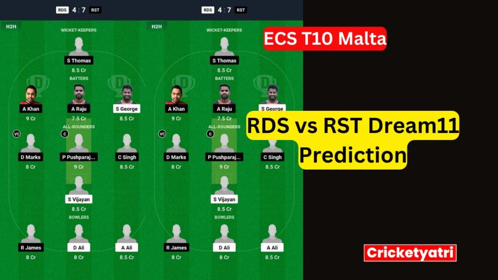 RDS vs RST Dream11