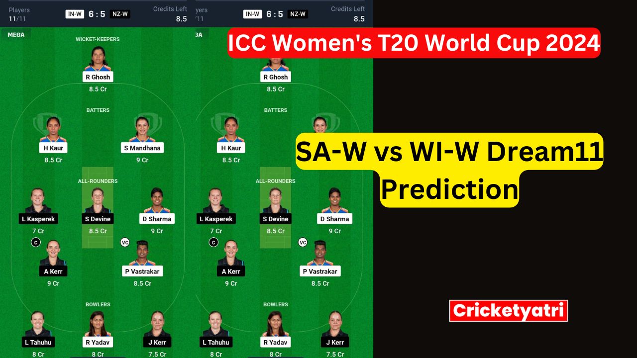 SA-W vs WI-W Dream11