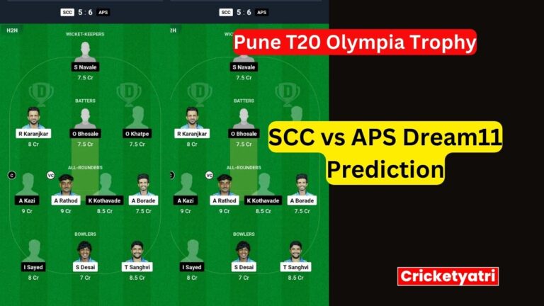 SCC vs APS Dream11