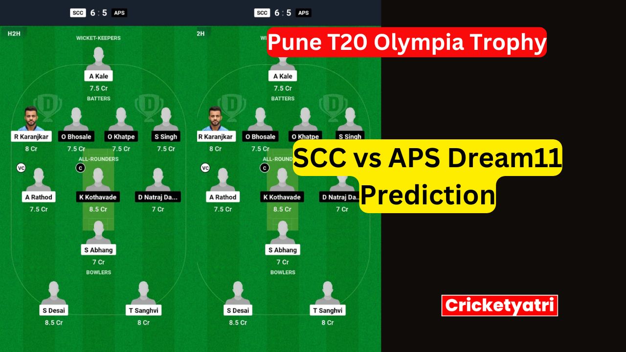 SCC vs APS Dream11