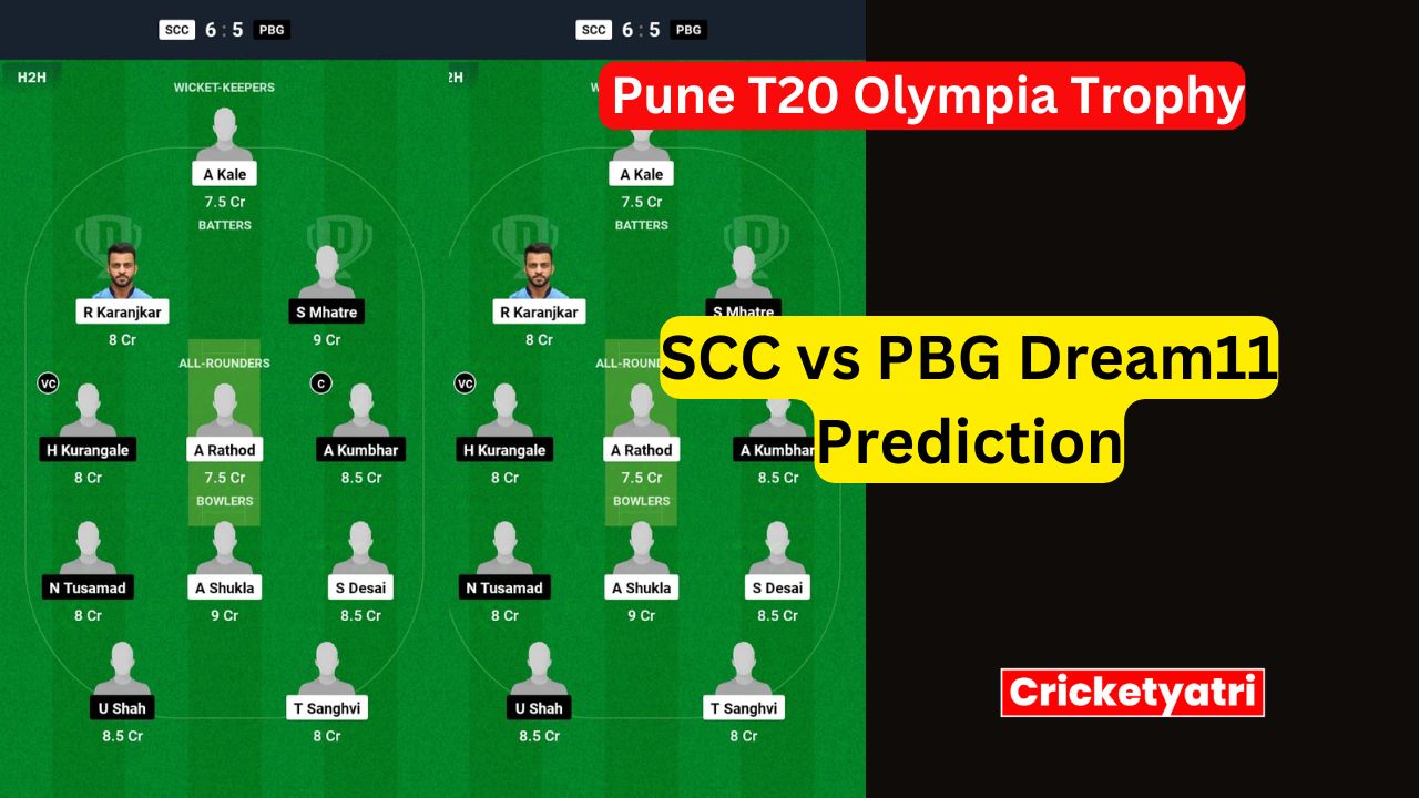 SCC vs PBG Dream11