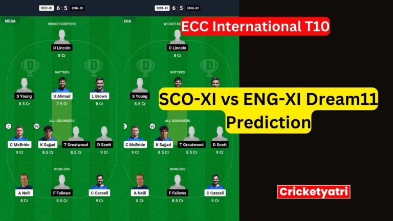 SCO-XI vs ENG-XI Dream11