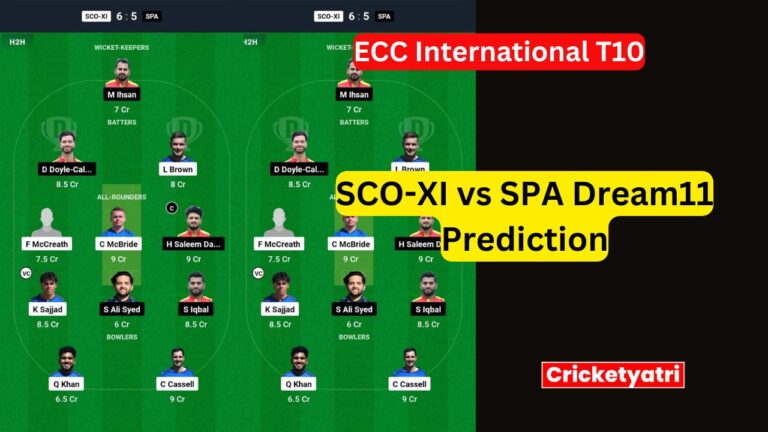 SCO-XI vs SPA Dream11