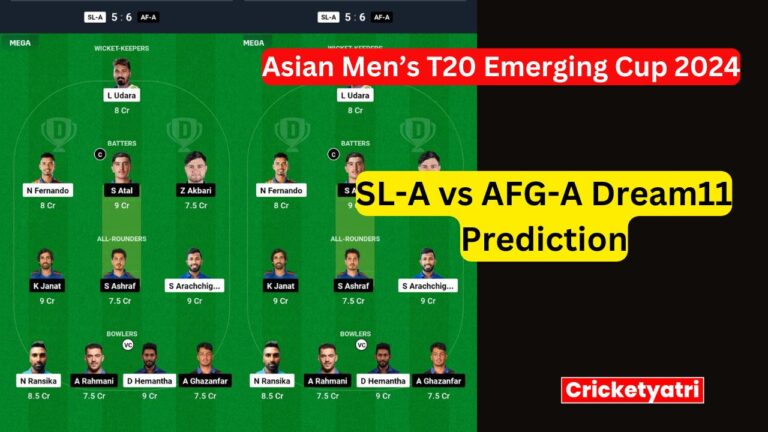 SL-A vs AFG-A Dream11