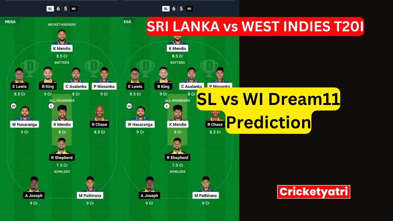 SL vs WI Dream11